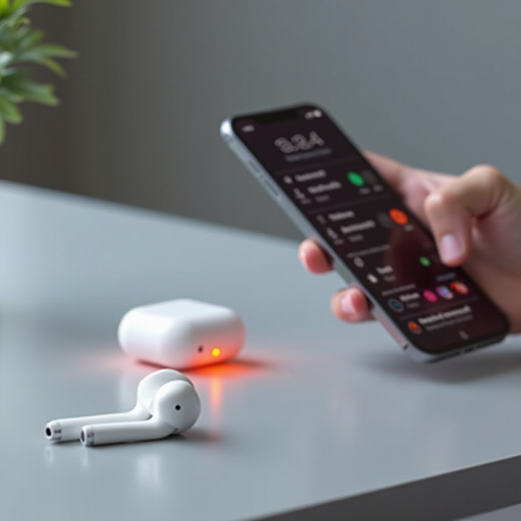 mengapa airpods saya berkedip oranye