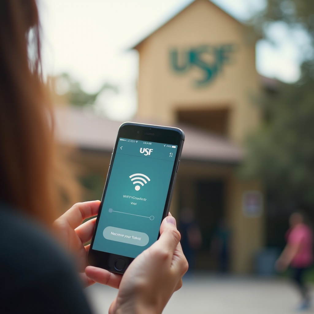 how to register phone to usf wifi